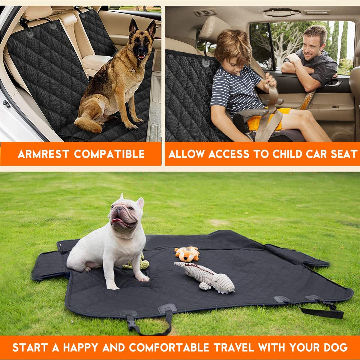 Funda de Asiento Impermeable y Antideslizante viaja Seguro con tu Perro